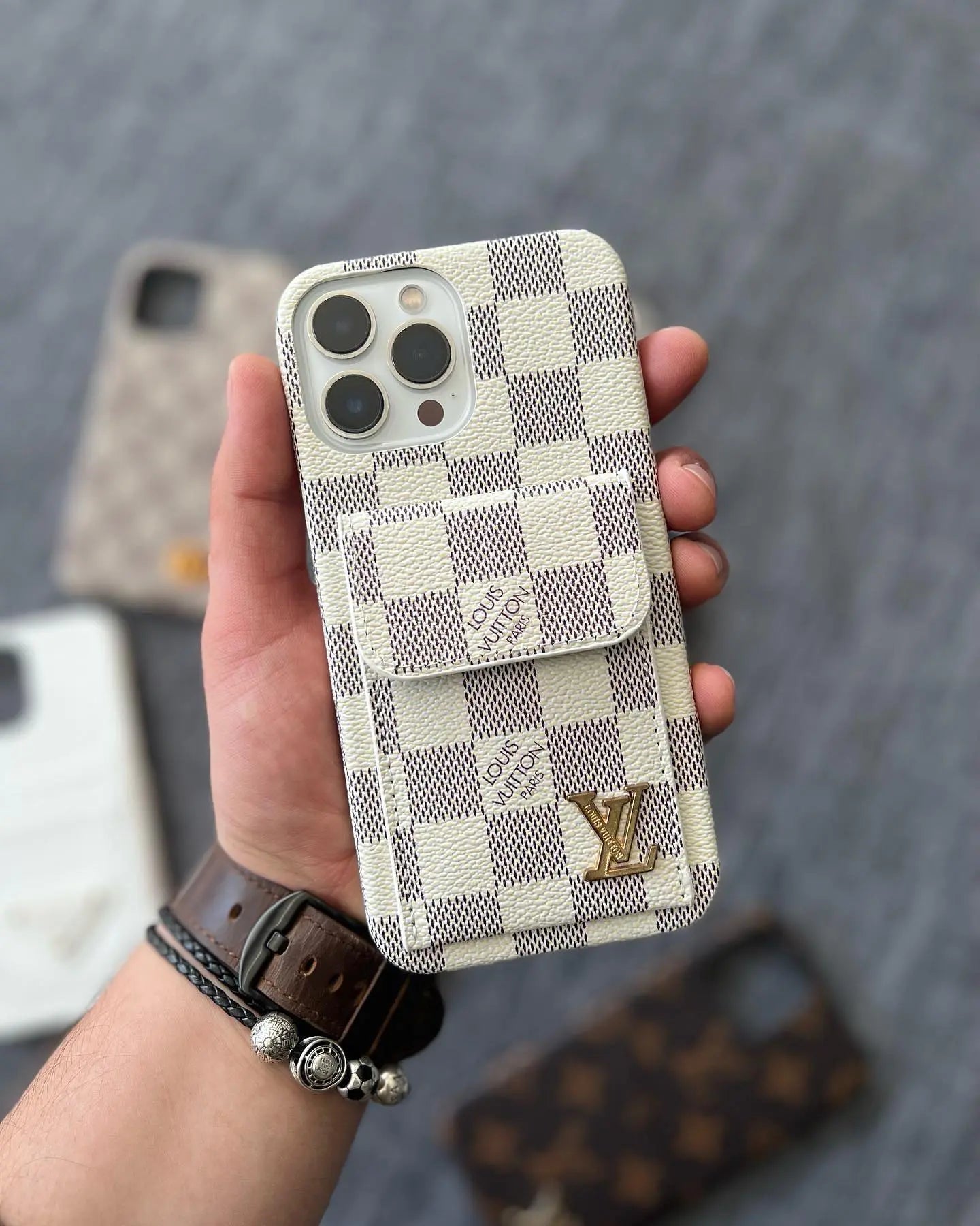 LV iPhone Case Wallet Cardholder - SereneShop
