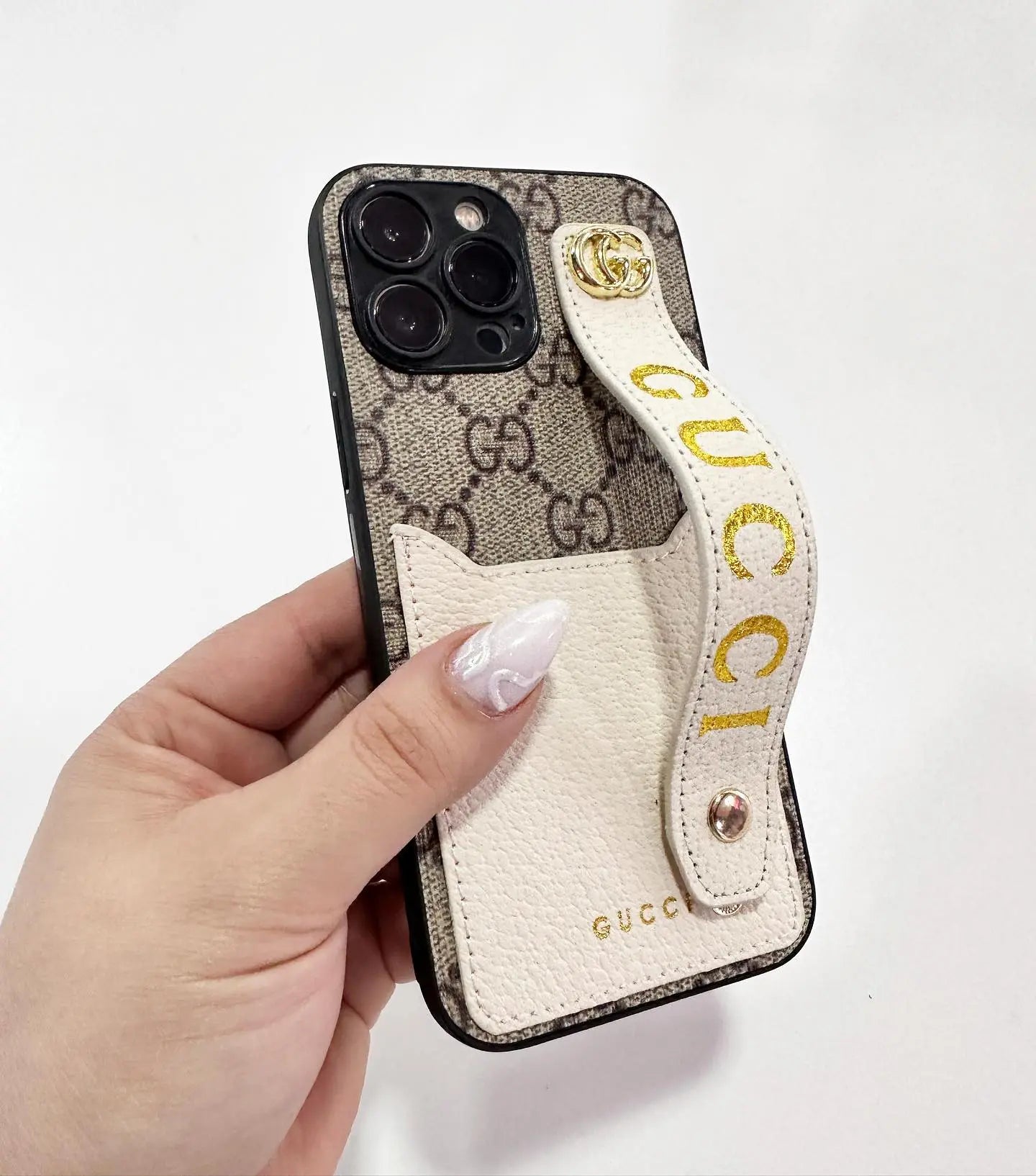 Gucci iPhone Case Golden Strip - SereneShop