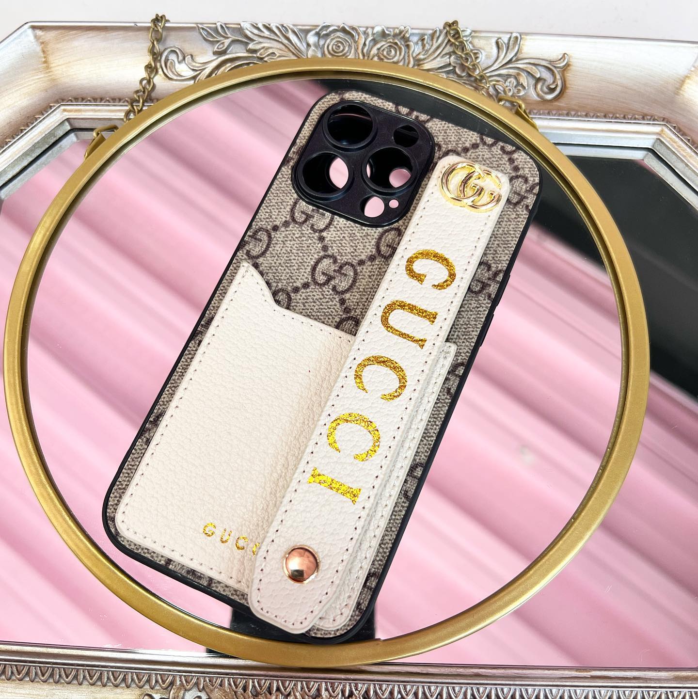 Gucci iPhone Case Golden Strip