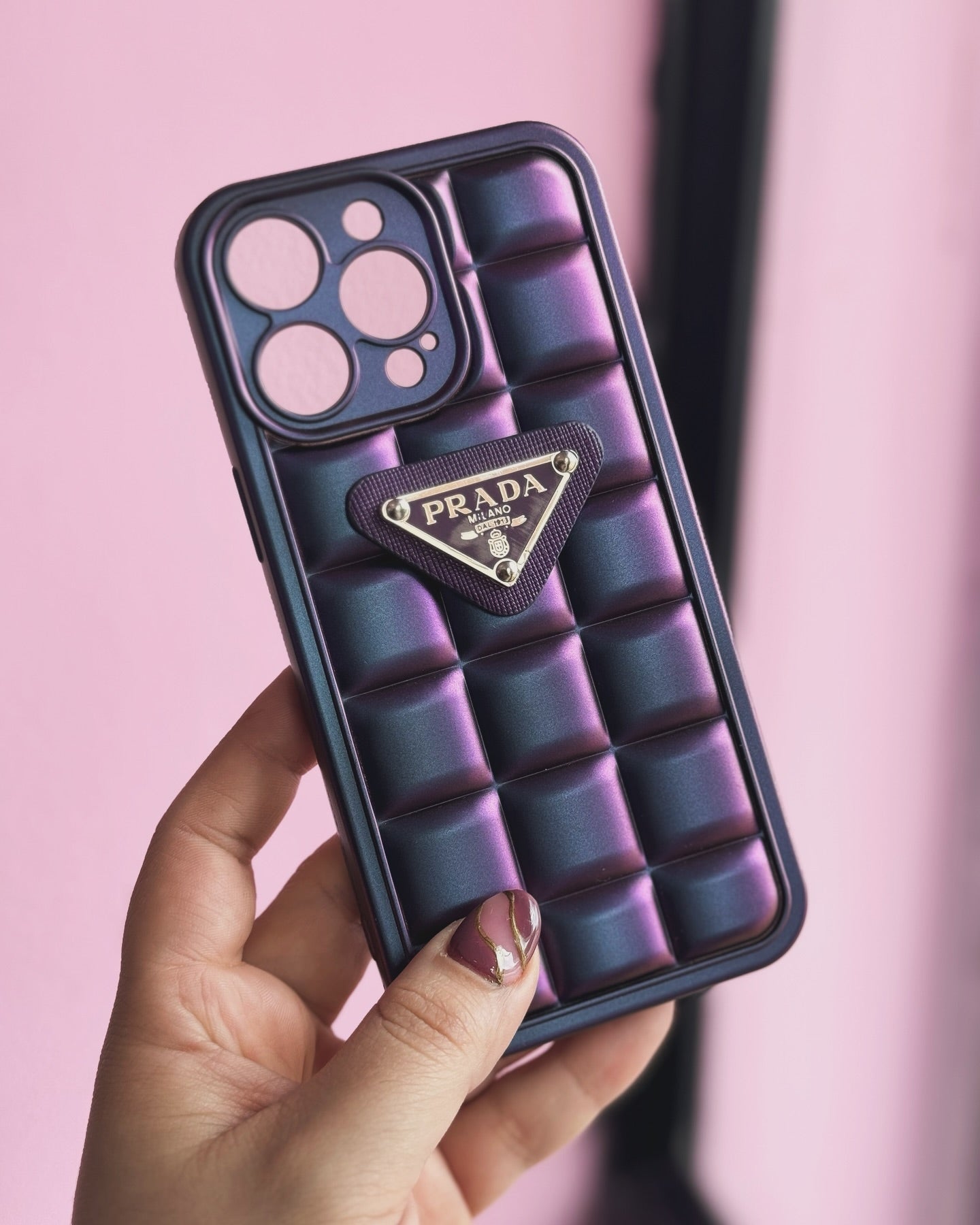 Indigo Prada iPhone 16 Pro Max Case