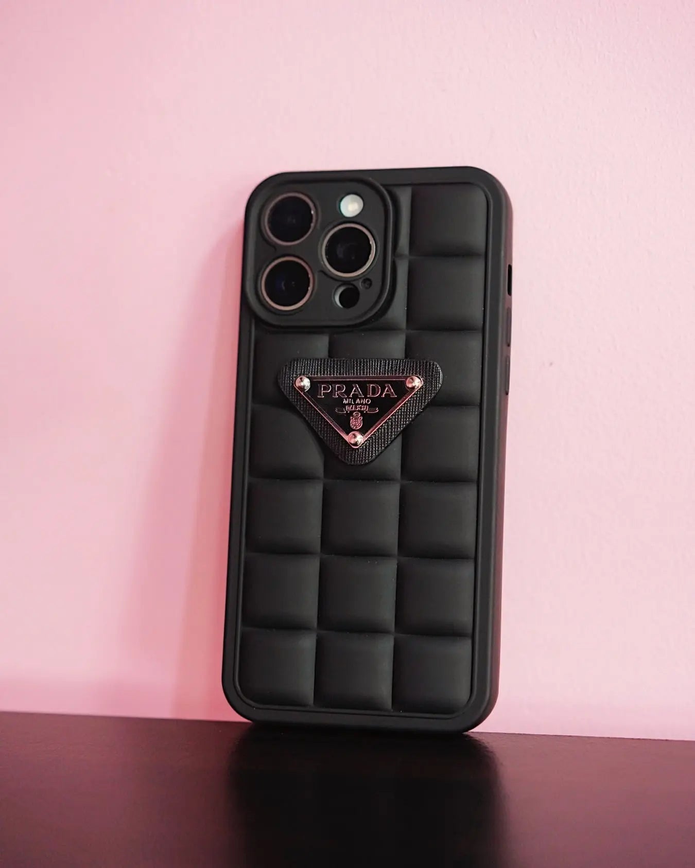 Black Prada iPhone 16 Pro Max Case - SereneShop