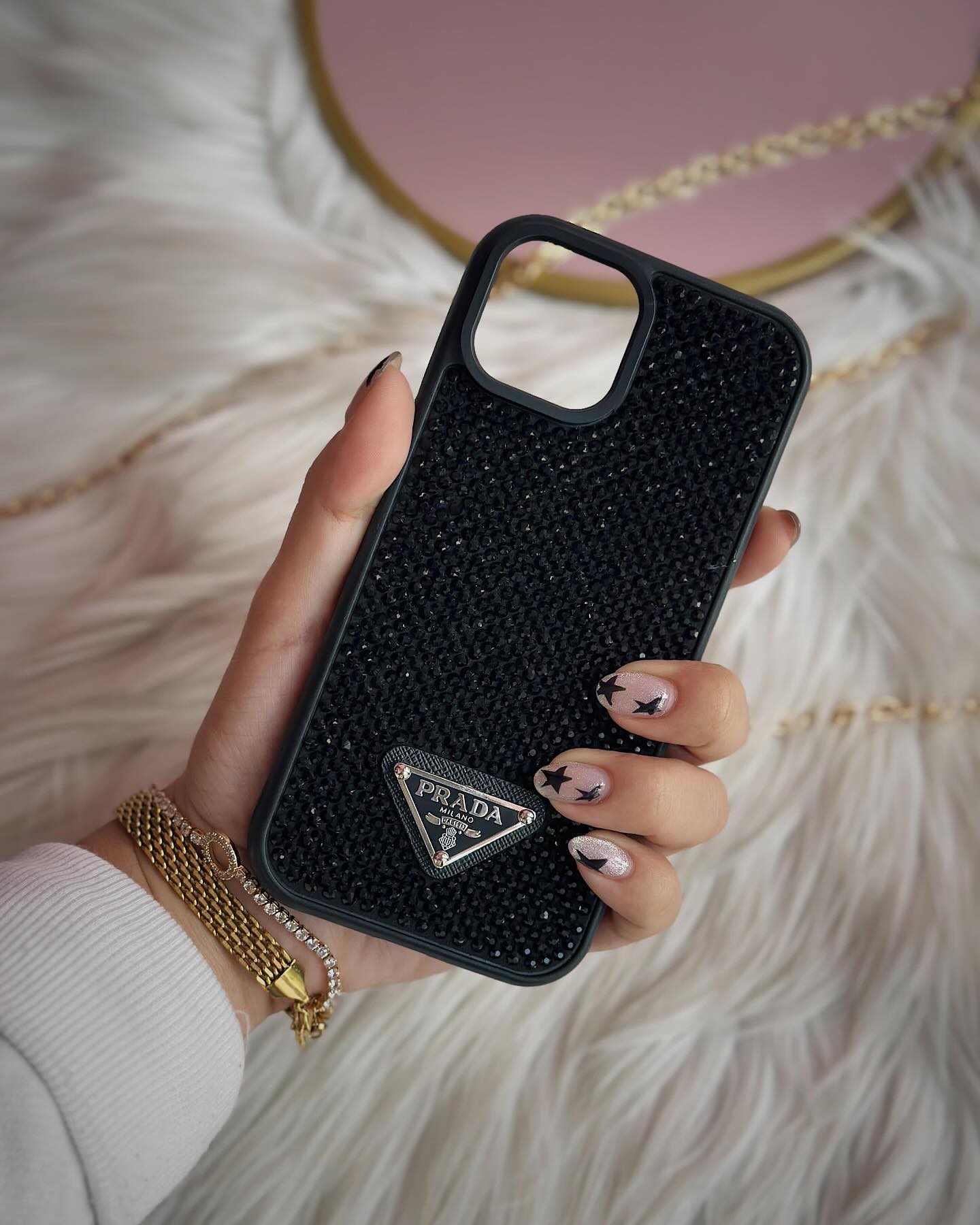 Black Diamond Prada iPhone Case