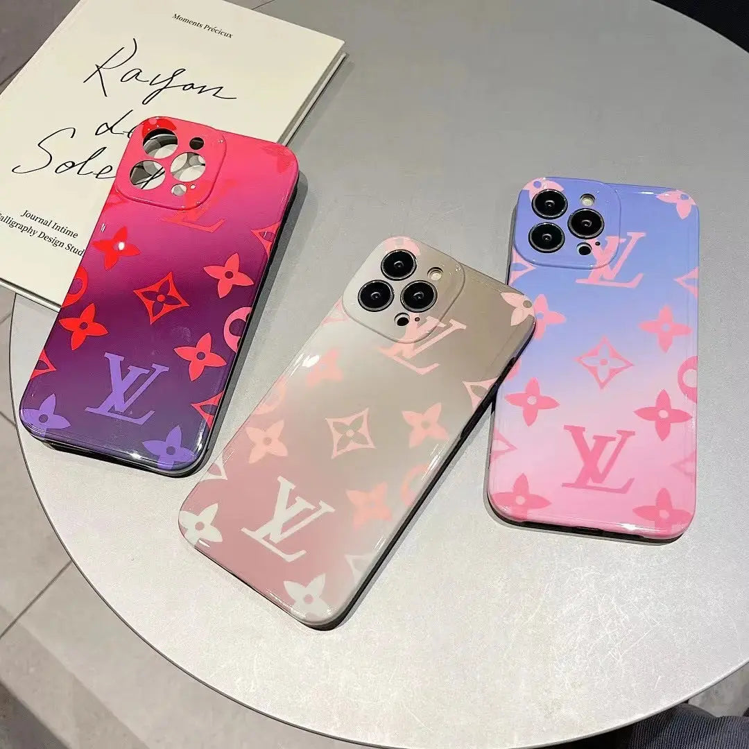 Purple Ombre LV iPhone 16 Pro Max Case - SereneShop