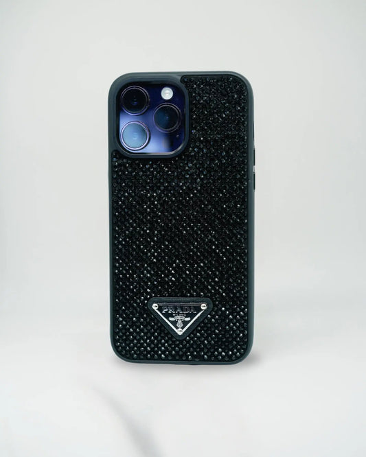 Black Diamond Prada iPhone 17 Pro Max Case - SereneShop