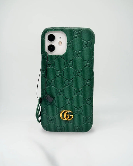 DarkGreen Gucci iPhone Case - SereneShop