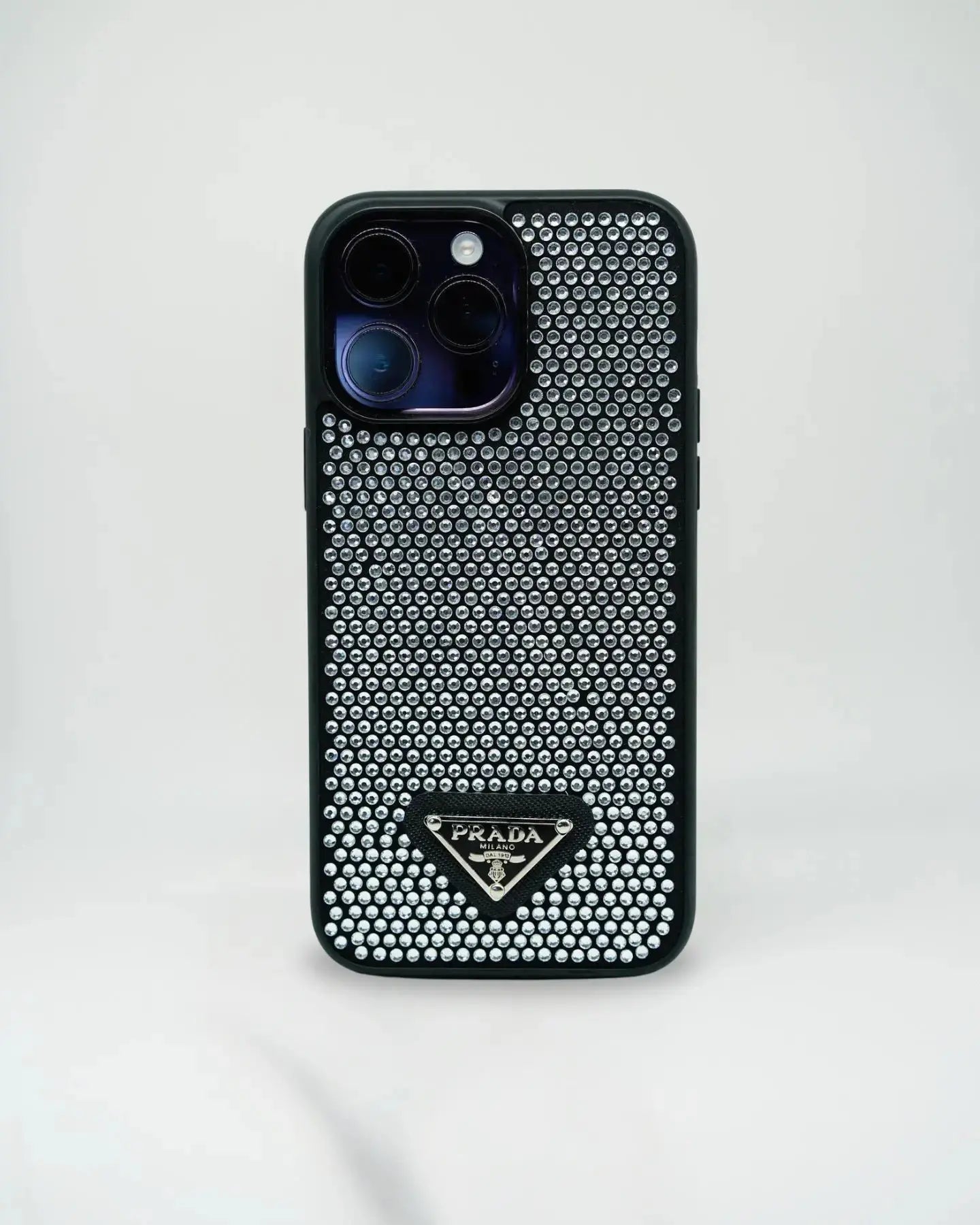 Gray Diamond Prada iPhone 17 Pro Max Case - SereneShop