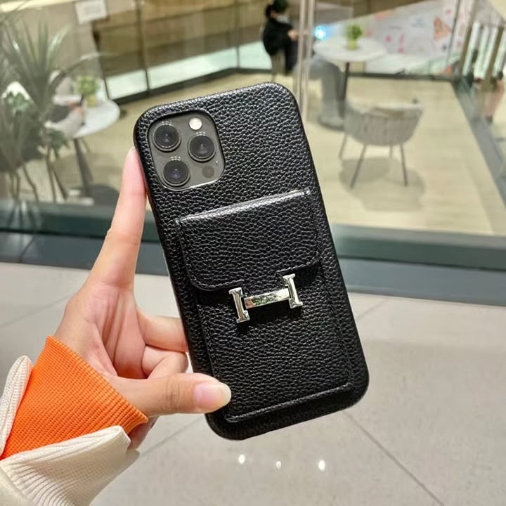 Le Noir Hermès iPhone 16 Pro Max Case with Cardholder