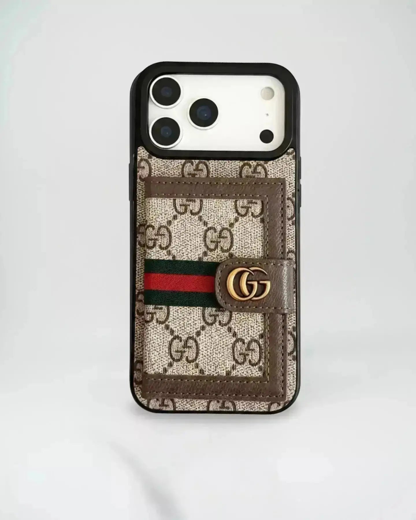 Louis Vuitton iPhone 17 Pro Max Case in the classic Monogram Canvas (deep brown with LV and floral accents) SereneShop