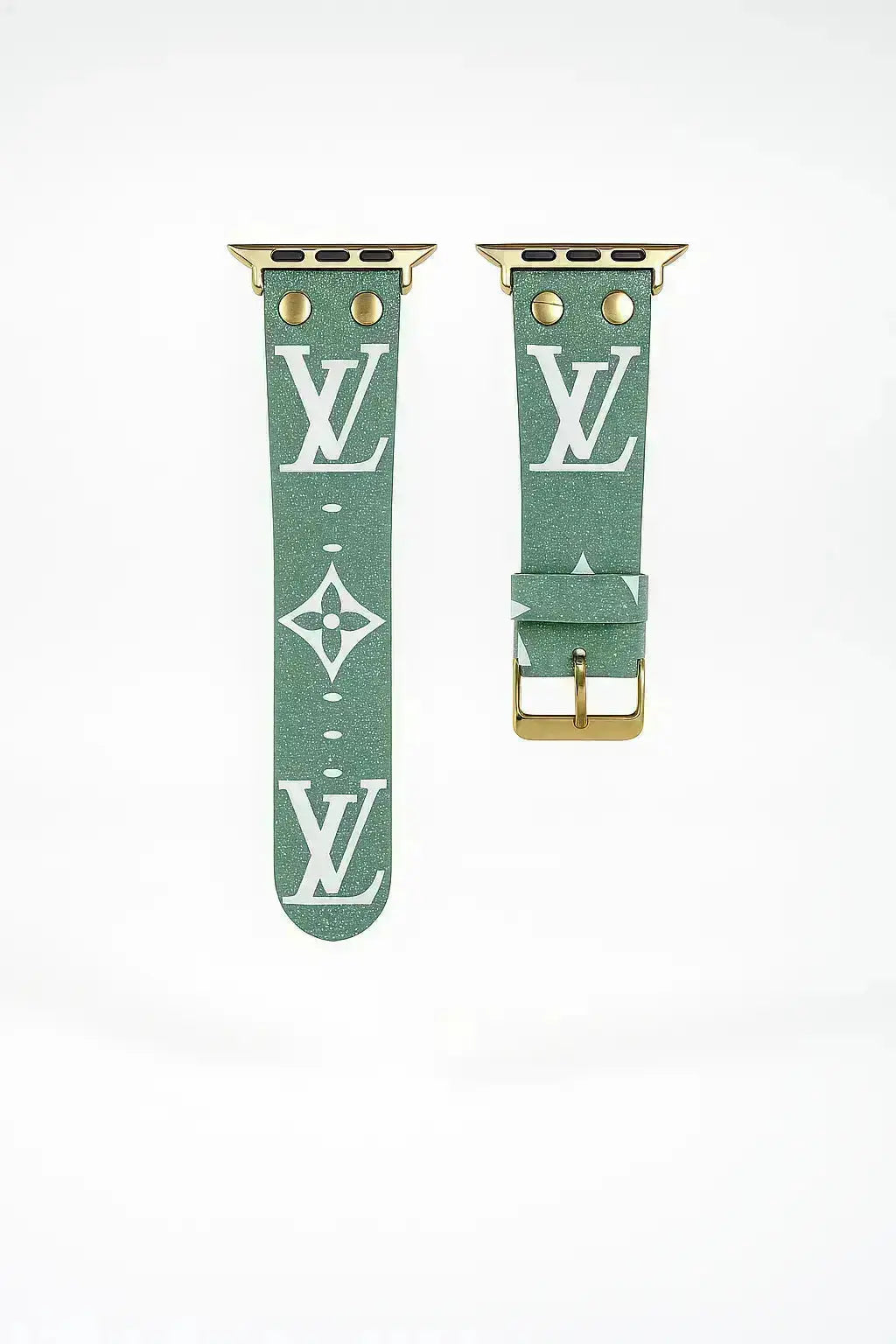 Louis Vuitton Apple Watch Band Monogram With Gold - SereneShop
