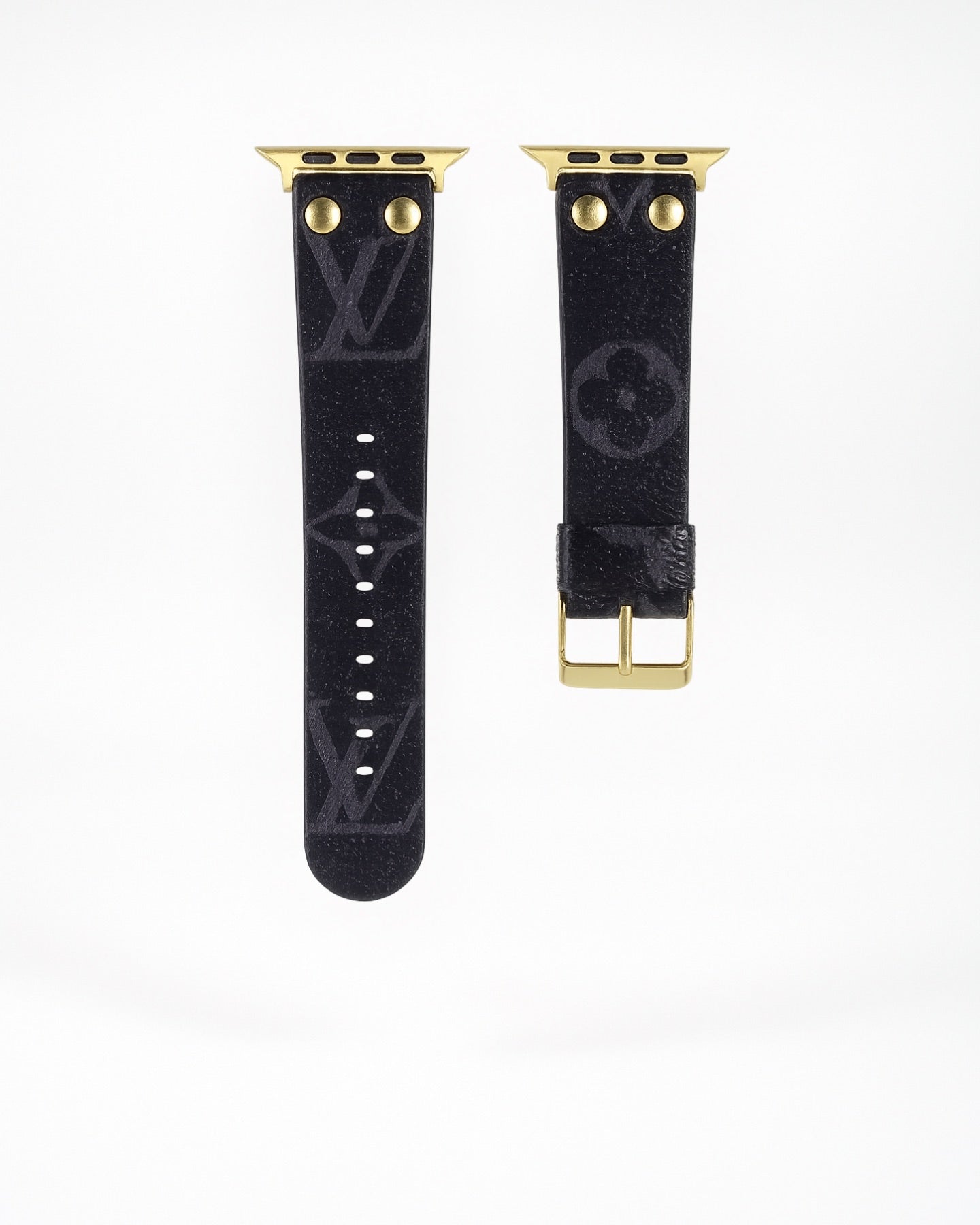 Louis Vuitton Apple Watch Band Green Monogram With Gold