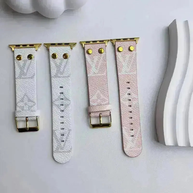 Louis Vuitton Apple Watch Band Monogram With Gold - SereneShop