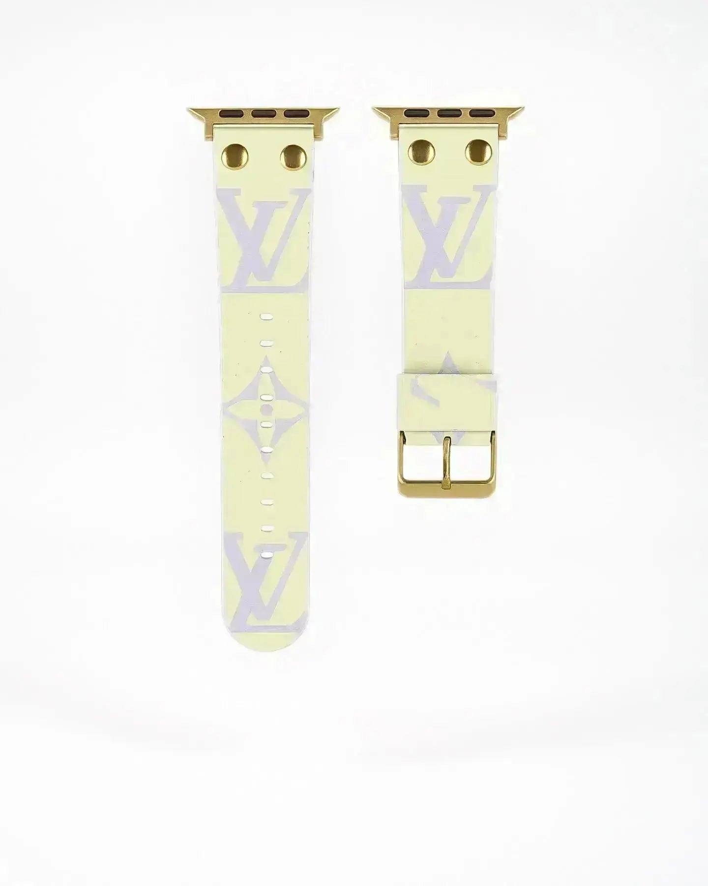 Louis Vuitton Apple Watch Band Monogram With Gold - SereneShop