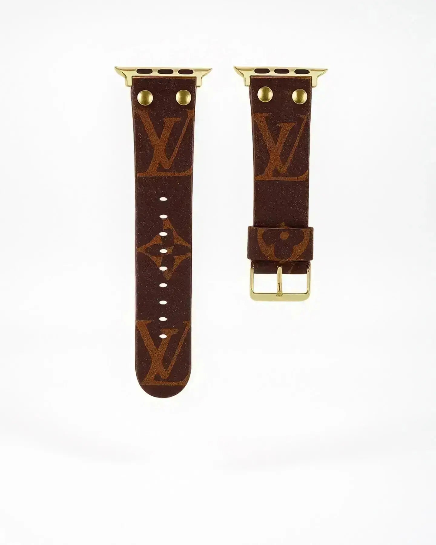 Louis Vuitton Apple Watch Band Monogram With Gold - SereneShop