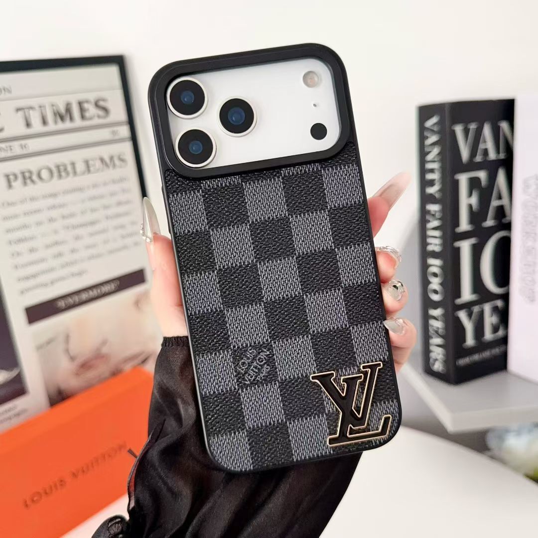 Damier Graphite Canvas Louis Vuitton iPhone 17 Pro Max Case With Logo