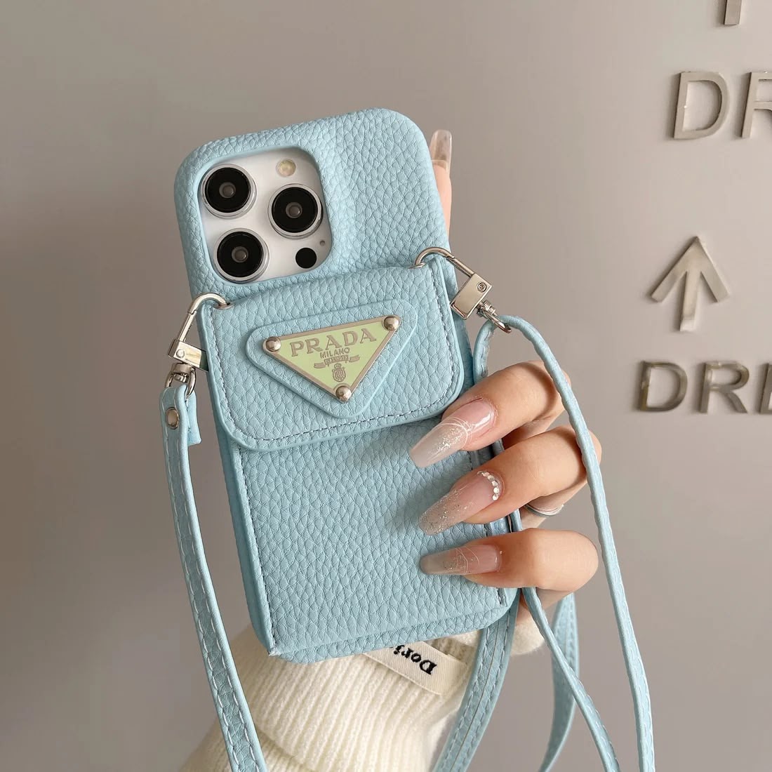 Le Ciel Prada iPhone 16 Pro Max Case With Strap Crossbody