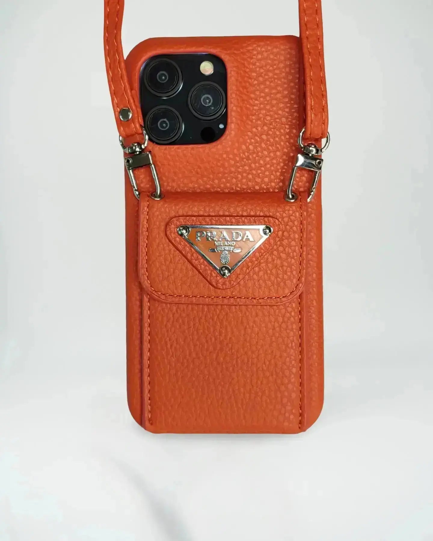 Le Noir Prada iPhone 16 Pro Max Case With Strap Crossbody - SereneShop