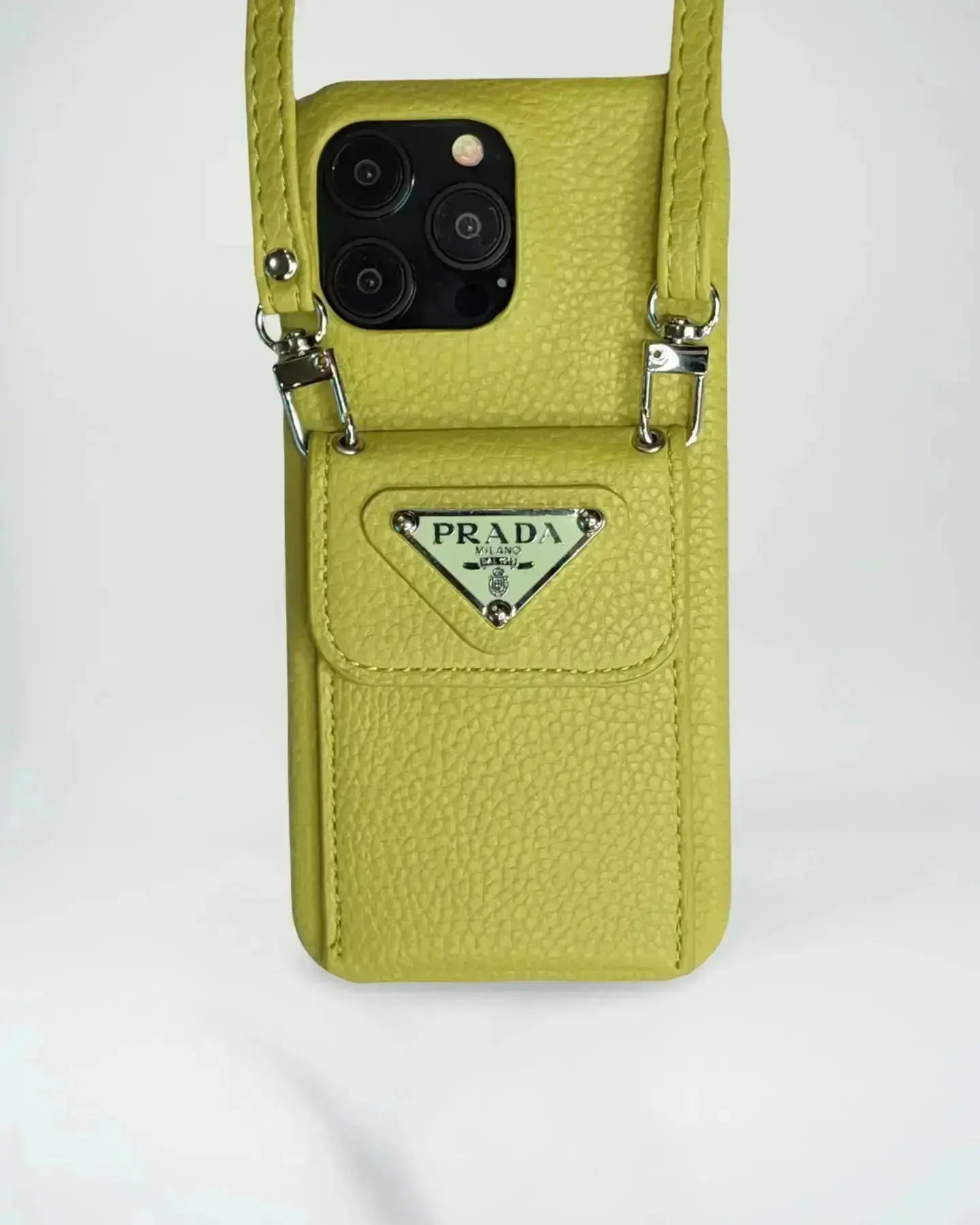 Le Noir Prada iPhone 16 Pro Max Case With Strap Crossbody - SereneShop