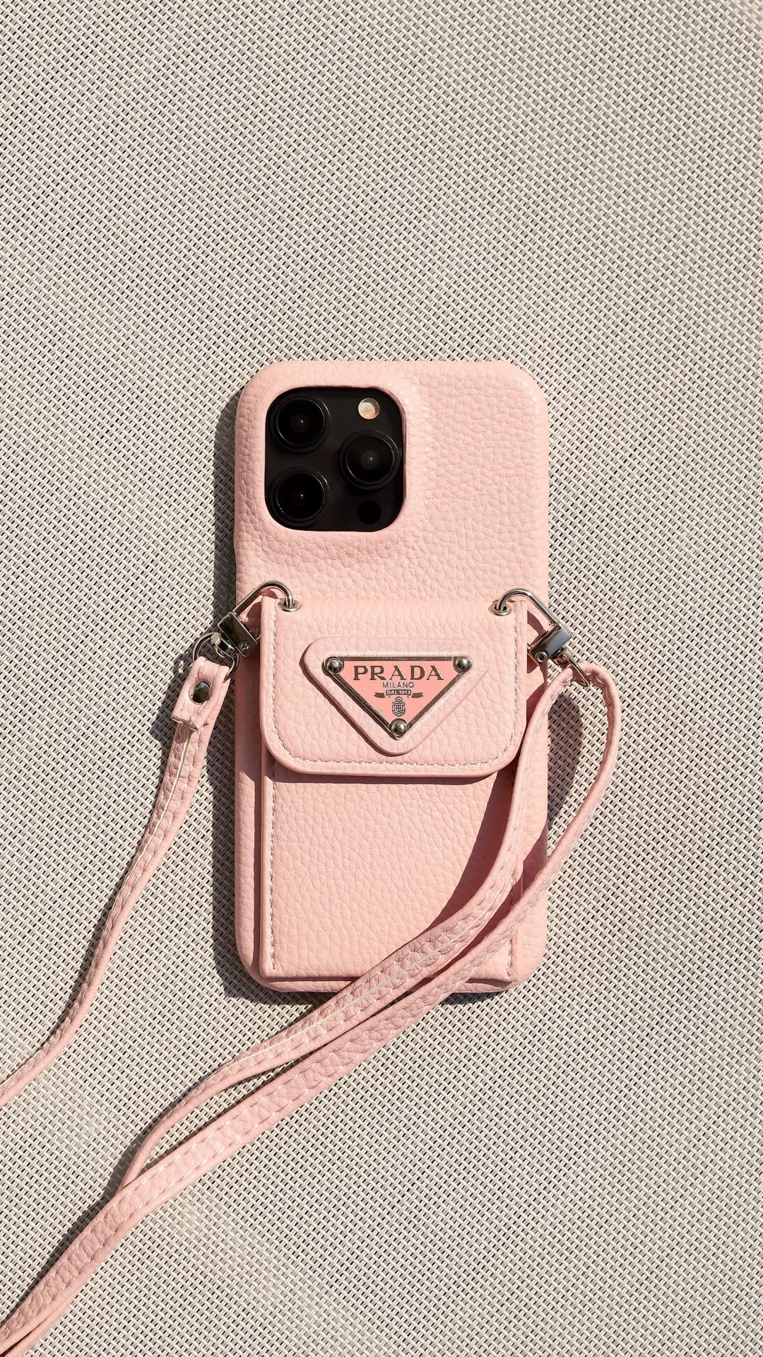 Le Rose Prada iPhone 16 Pro Max Case With Strap Crossbody
