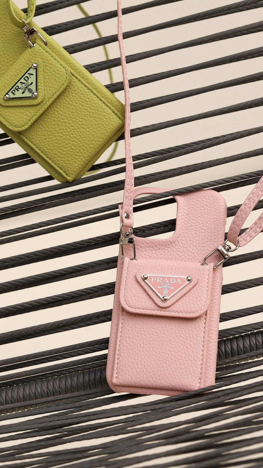 Le Rose Prada iPhone 16 Pro Max Case With Strap Crossbody