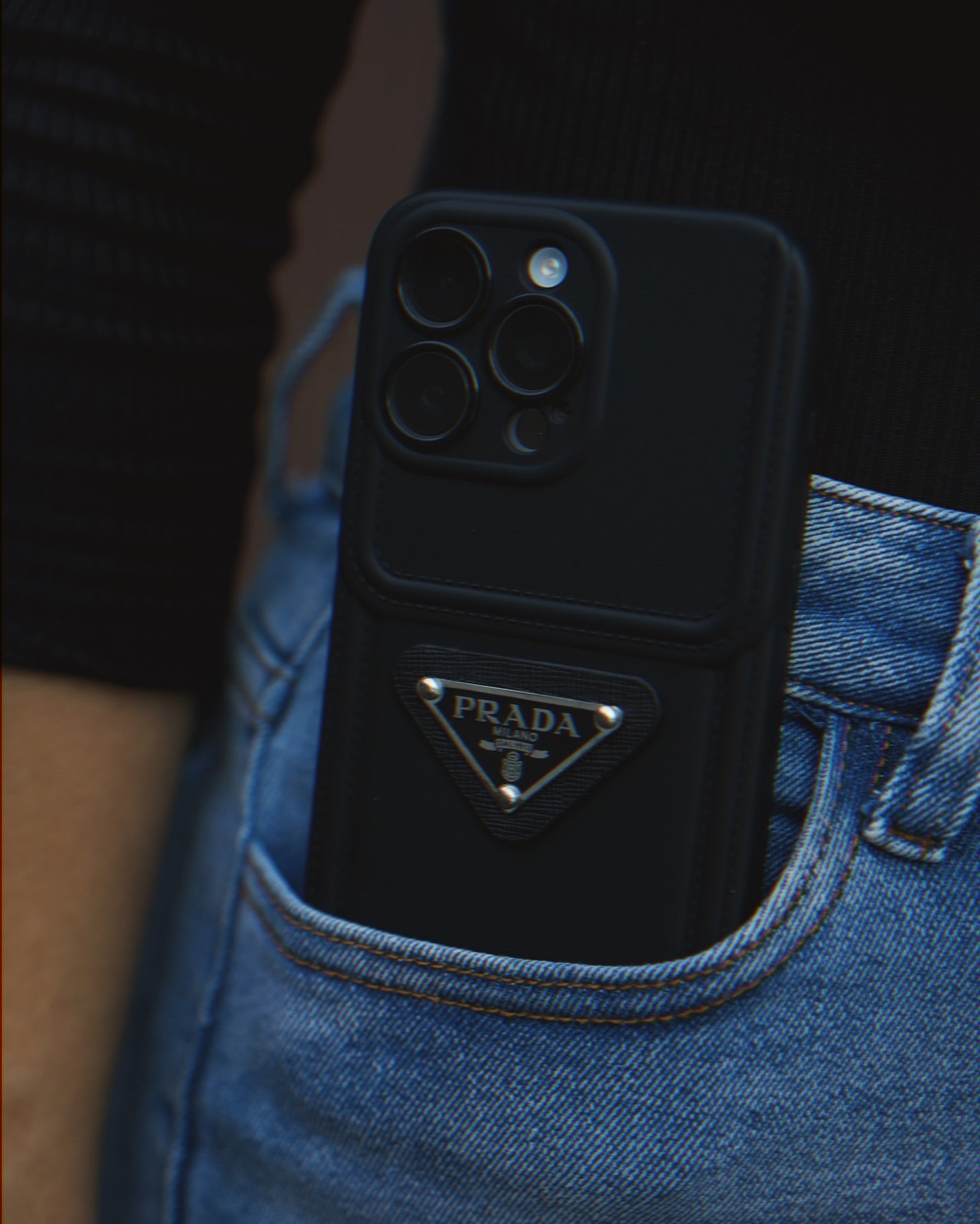 Black Prada iPhone Case