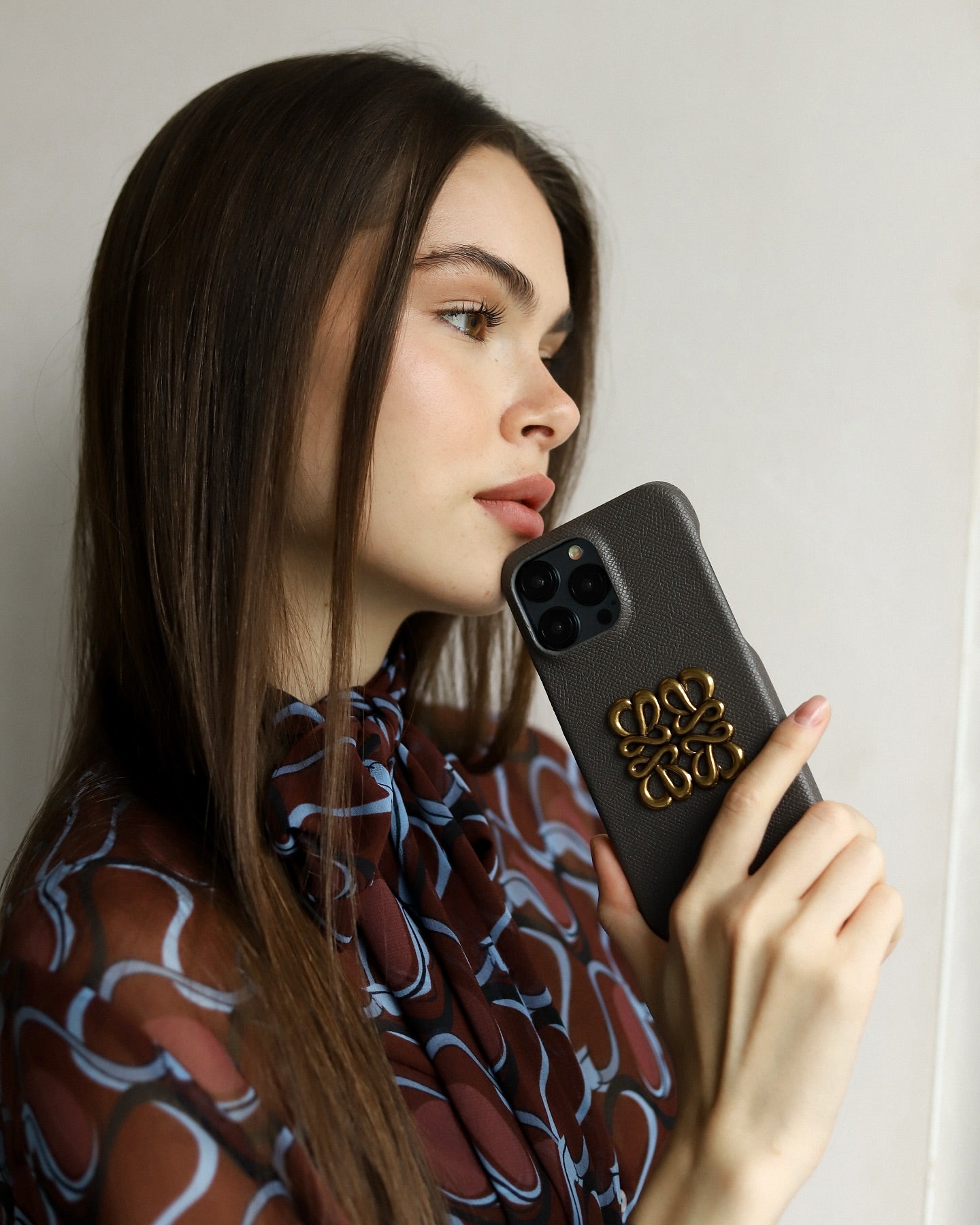 Pebble Gray Loewe iPhone 16 Pro Max Case