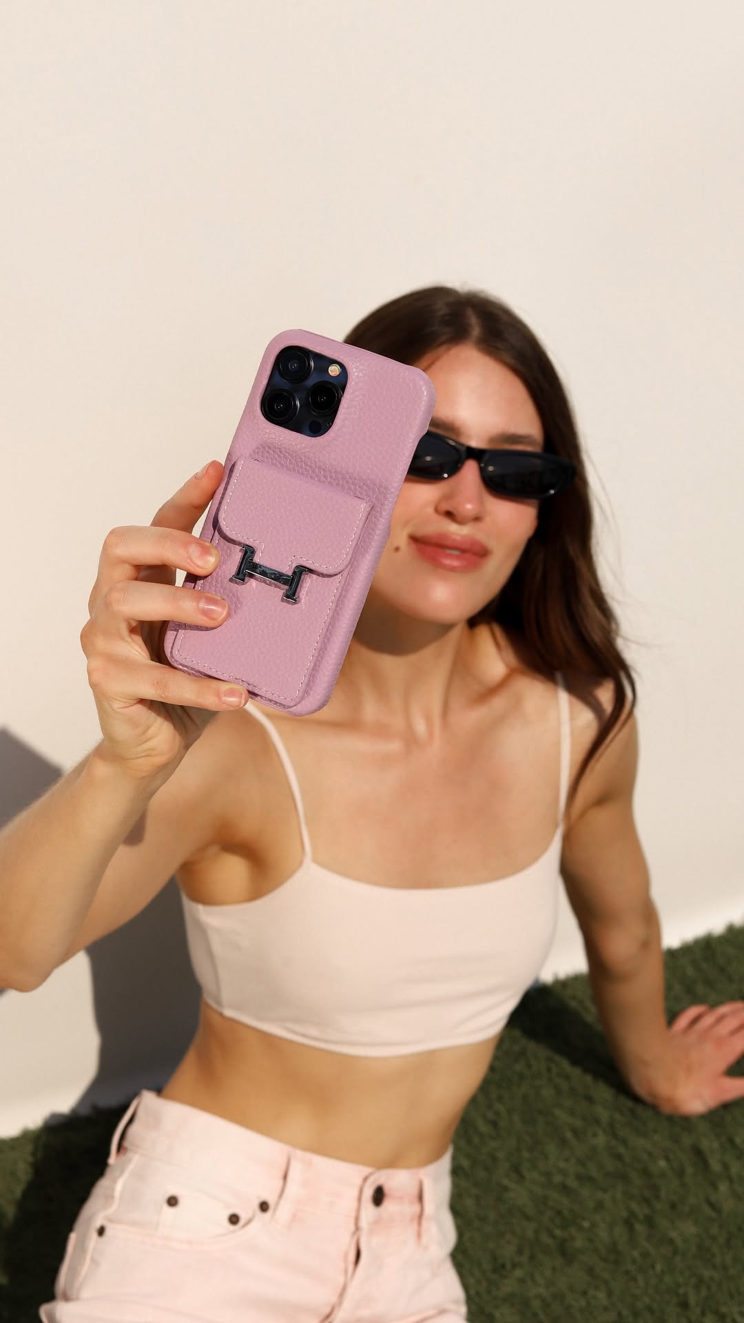 Le Lilas Hermès iPhone 16 Pro Max Case with Cardholder