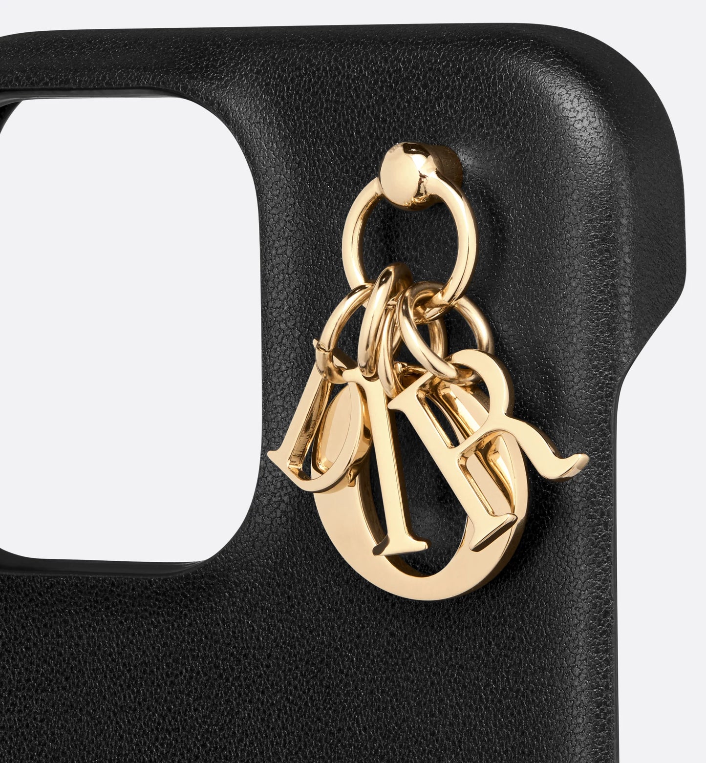 Lady Dior Black Cannage Lambskin iPhone Case