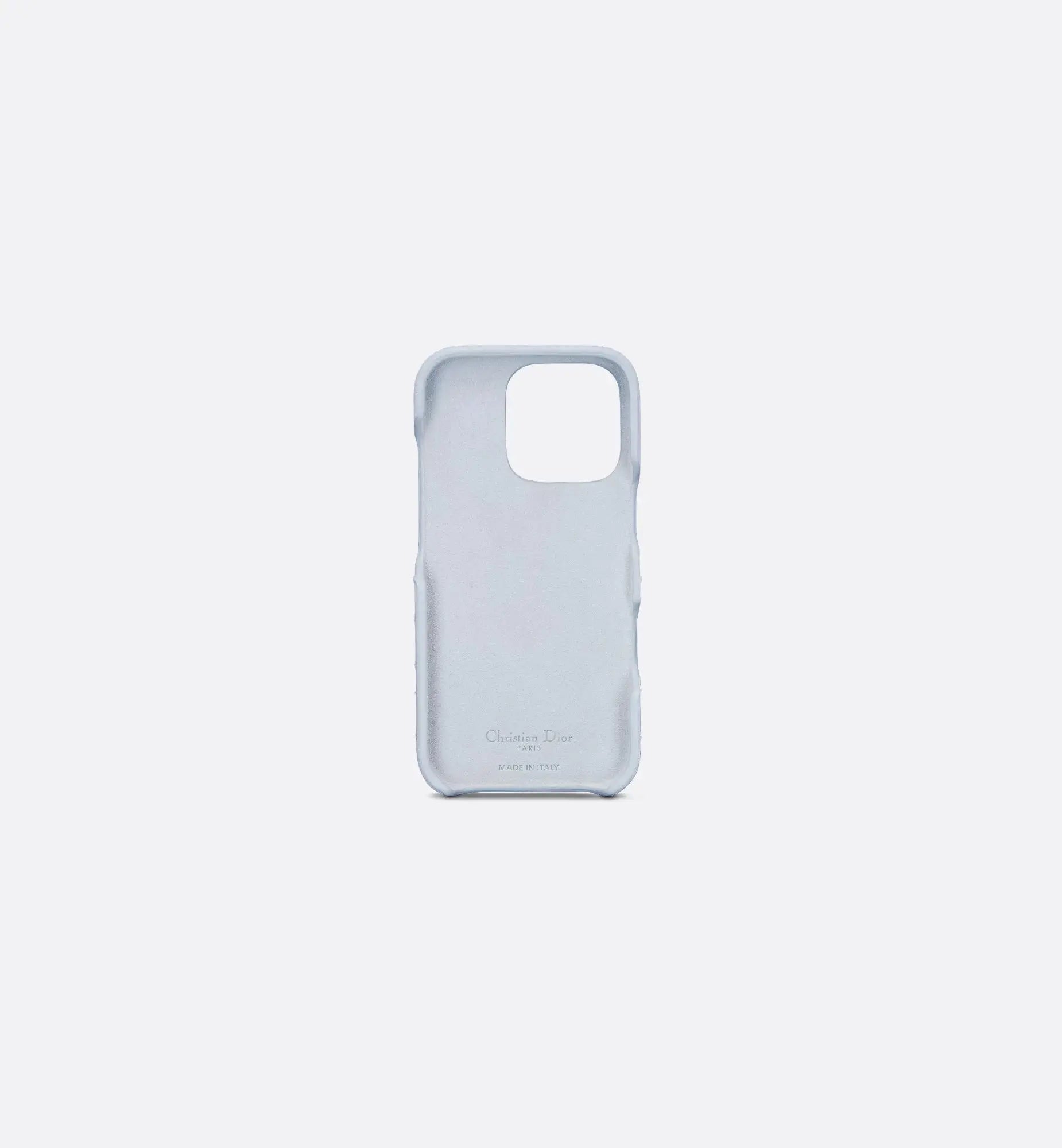 Dior Shirt Blue Cannage Lambskin iPhone Case - SereneShop
