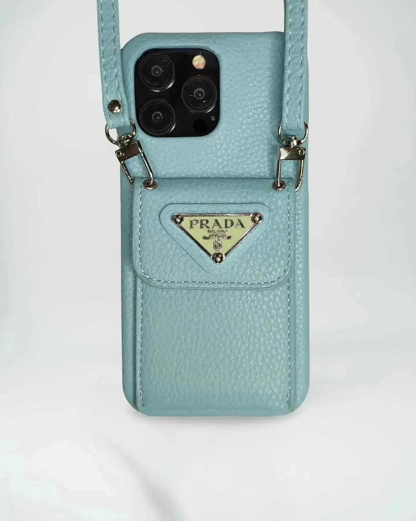 Le Noir Prada iPhone 16 Pro Max Case With Strap Crossbody - SereneShop