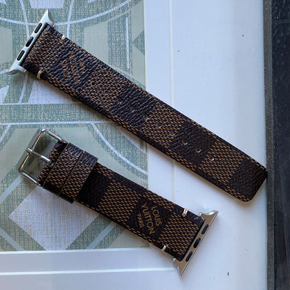 Louis Vuitton Apple Watch Tambour Damier Graphite Canvas Strap