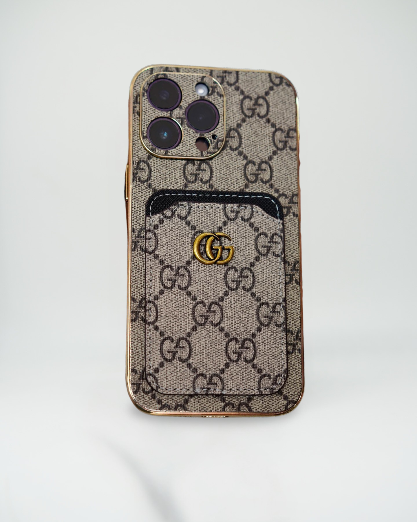 Gucci iPhone Case Cardholder Gold