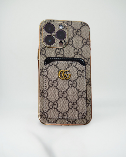 Gucci iPhone Case Cardholder Gold