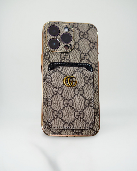 Gucci iPhone Case Cardholder Gold