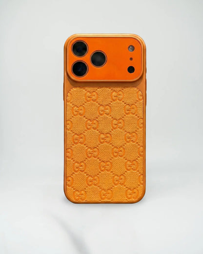 Orange Louis Vuitton iPhone 17 Pro Max Case – Luxury LV Monogram Case SereneShop
