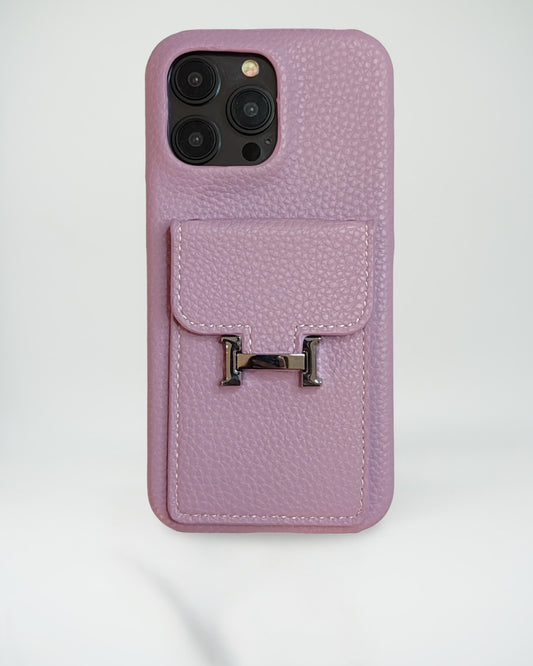 Le Lilas Hermès iPhone 16 Pro Max Case with Cardholder