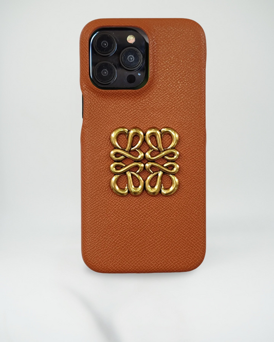 Cognac Tan Loewe iPhone 16 Pro Max Case