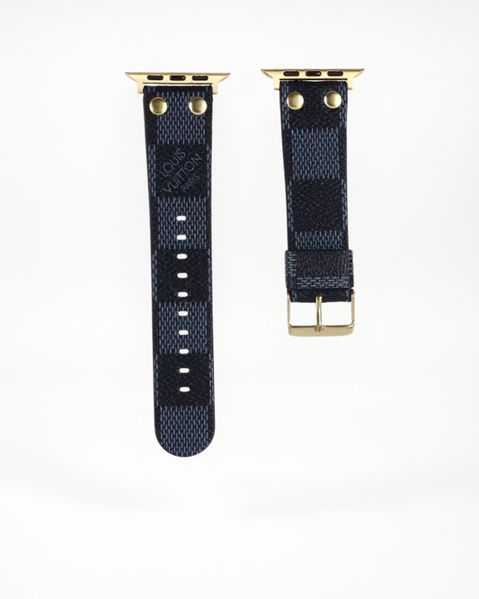 Louis Vuitton Apple Watch Tambour Damier Graphite Canvas Strap