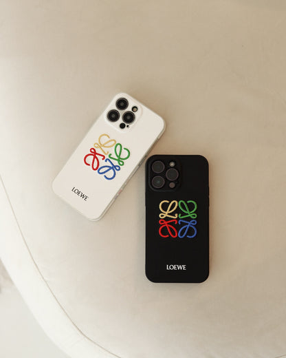 White Rainbow Woven Loewe  iPhone 16 Pro Max Case