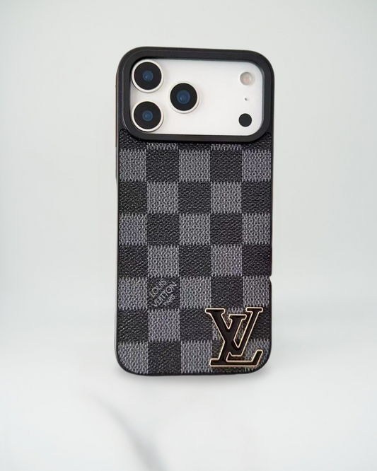 Damier Graphite Canvas Louis Vuitton iPhone 17 Pro Max Case With Logo