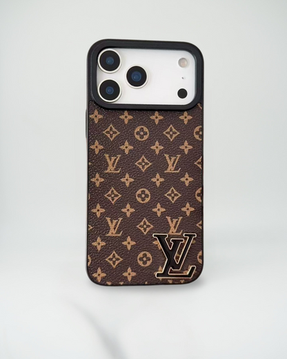 Dark Monogram Canvas Louis Vuitton iPhone 17 Pro Max Case With Logo