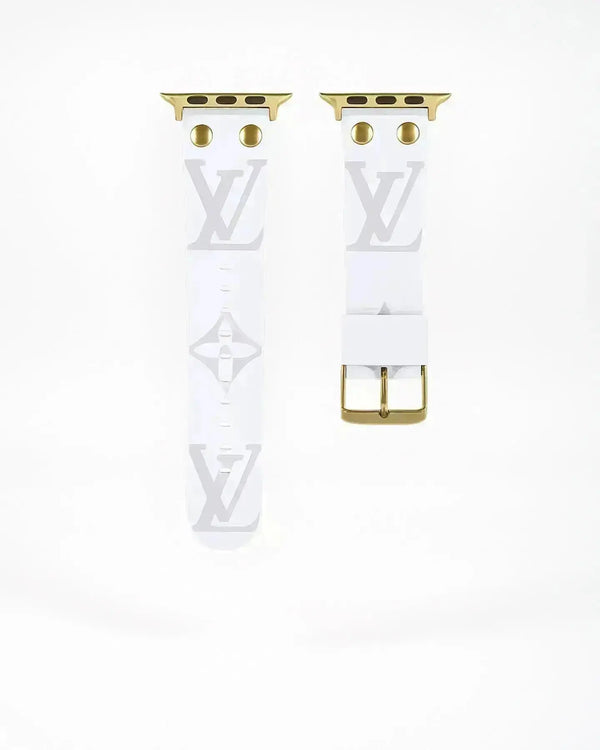 Louis Vuitton Apple Watch Band Monogram With Gold - SereneShop 