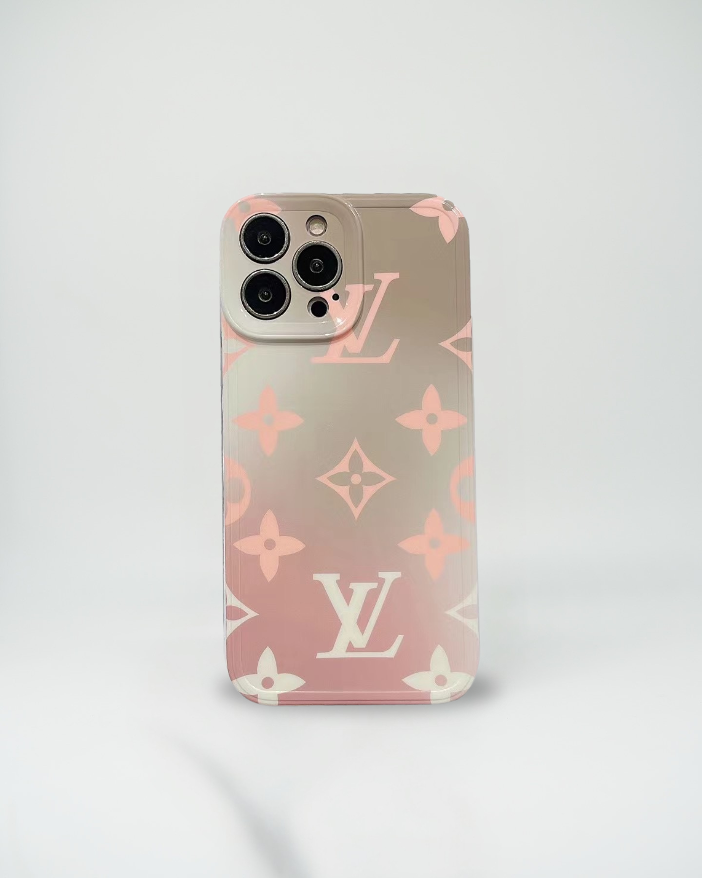 Beige & Rose Ombre LV iPhone Case
