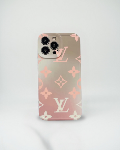 Beige & Rose Ombre LV iPhone Case