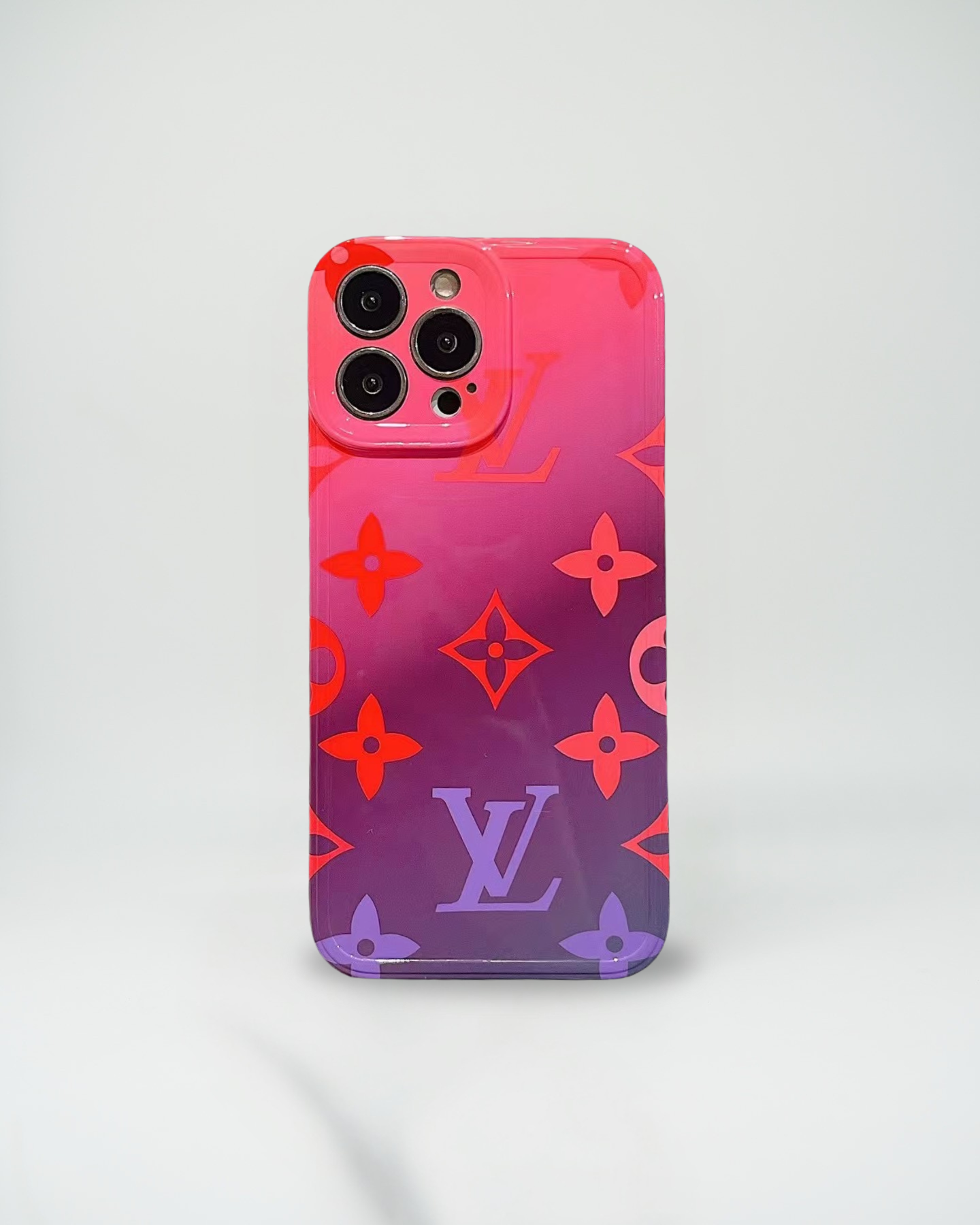 Rose and Lavender Ombre LV iPhone Case