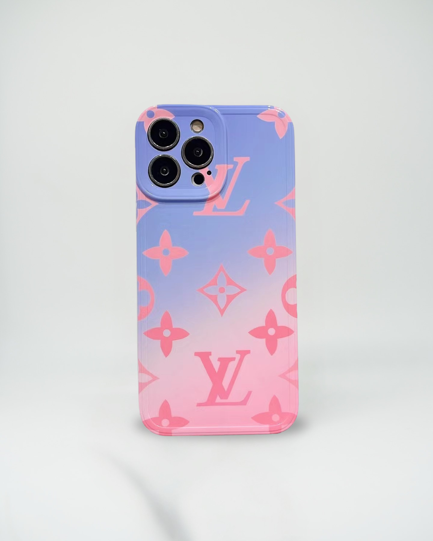 Rose and Lavender Ombre LV iPhone Case