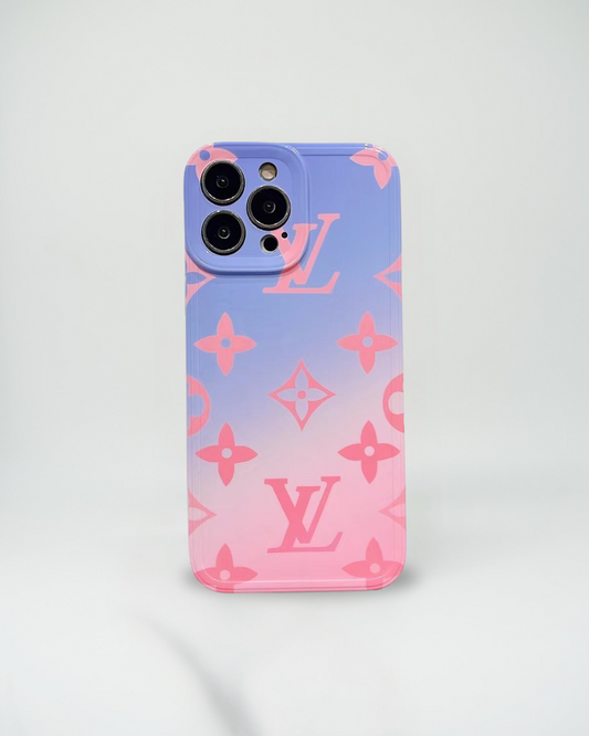 Rose and Lavender Ombre LV iPhone Case