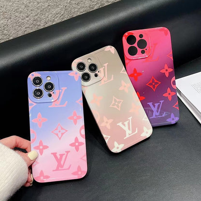 Rose and Lavender Ombre LV iPhone Case