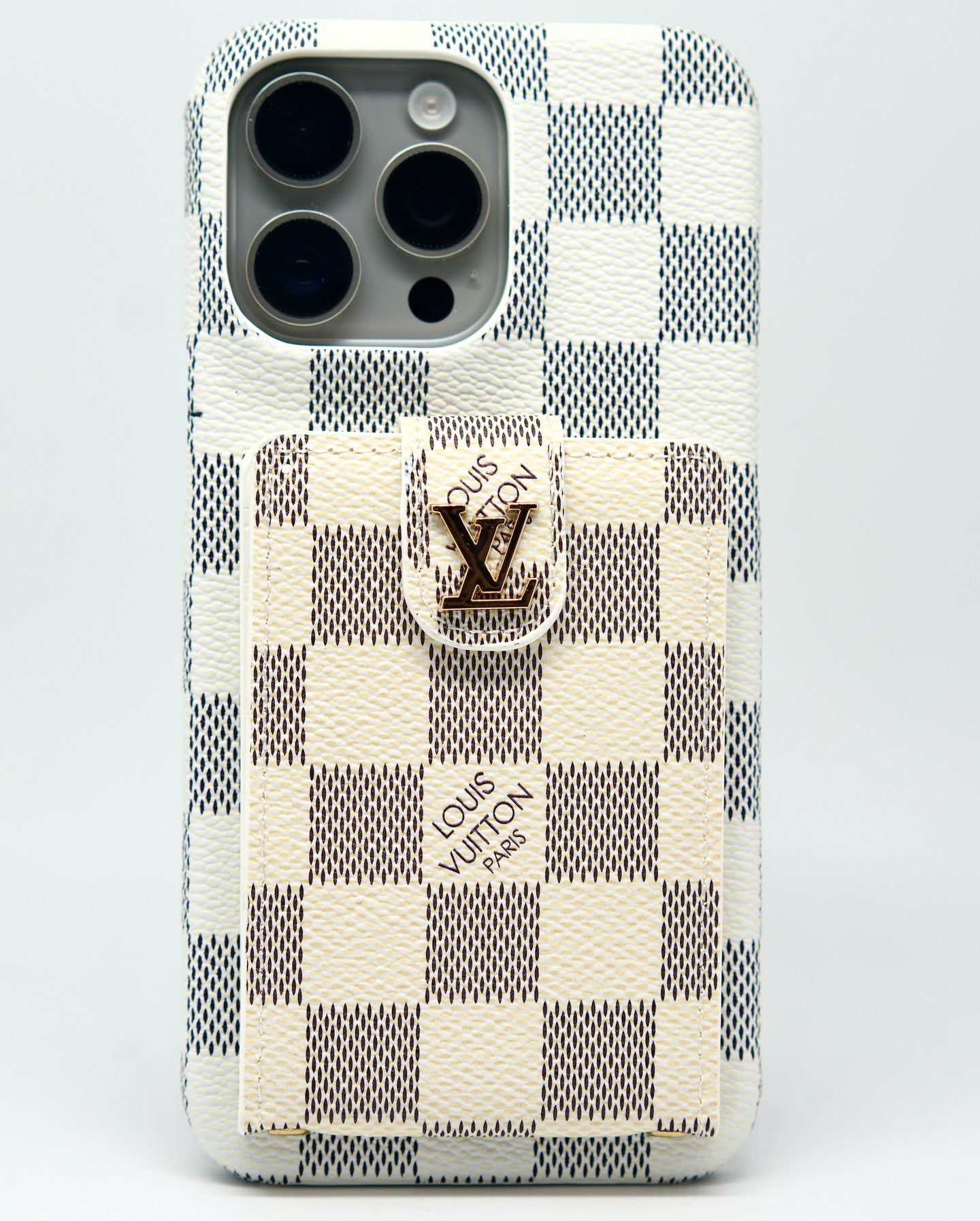 Brown LV iPhone Case Cardholder