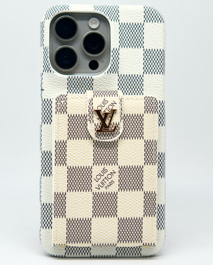 Brown LV iPhone Case Cardholder