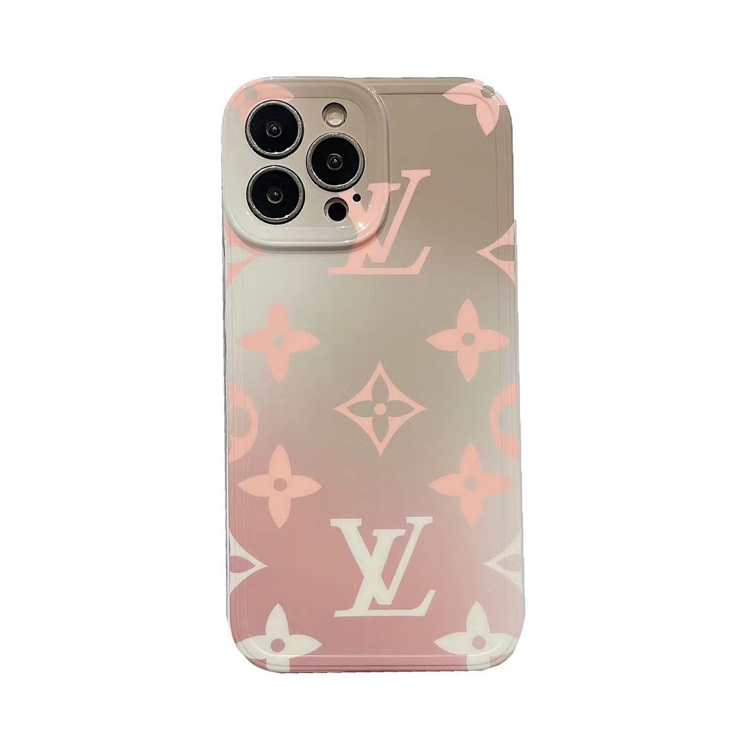 Rose and Lavender Ombre LV iPhone Case